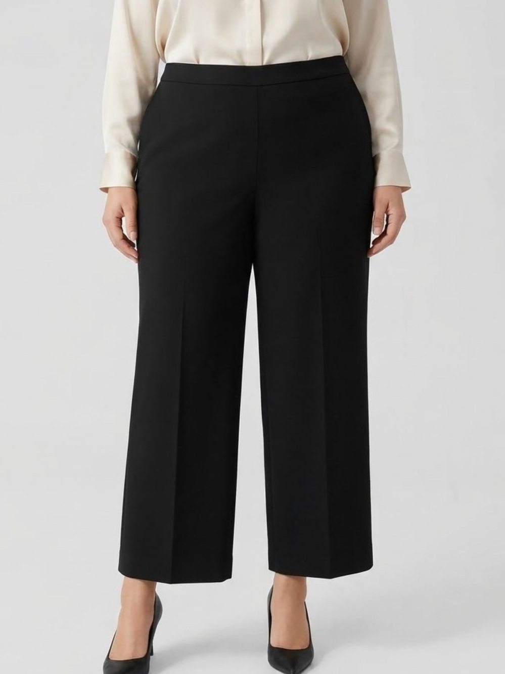 PENNINGTONS Black 25” Dress Pants Plus Size 24